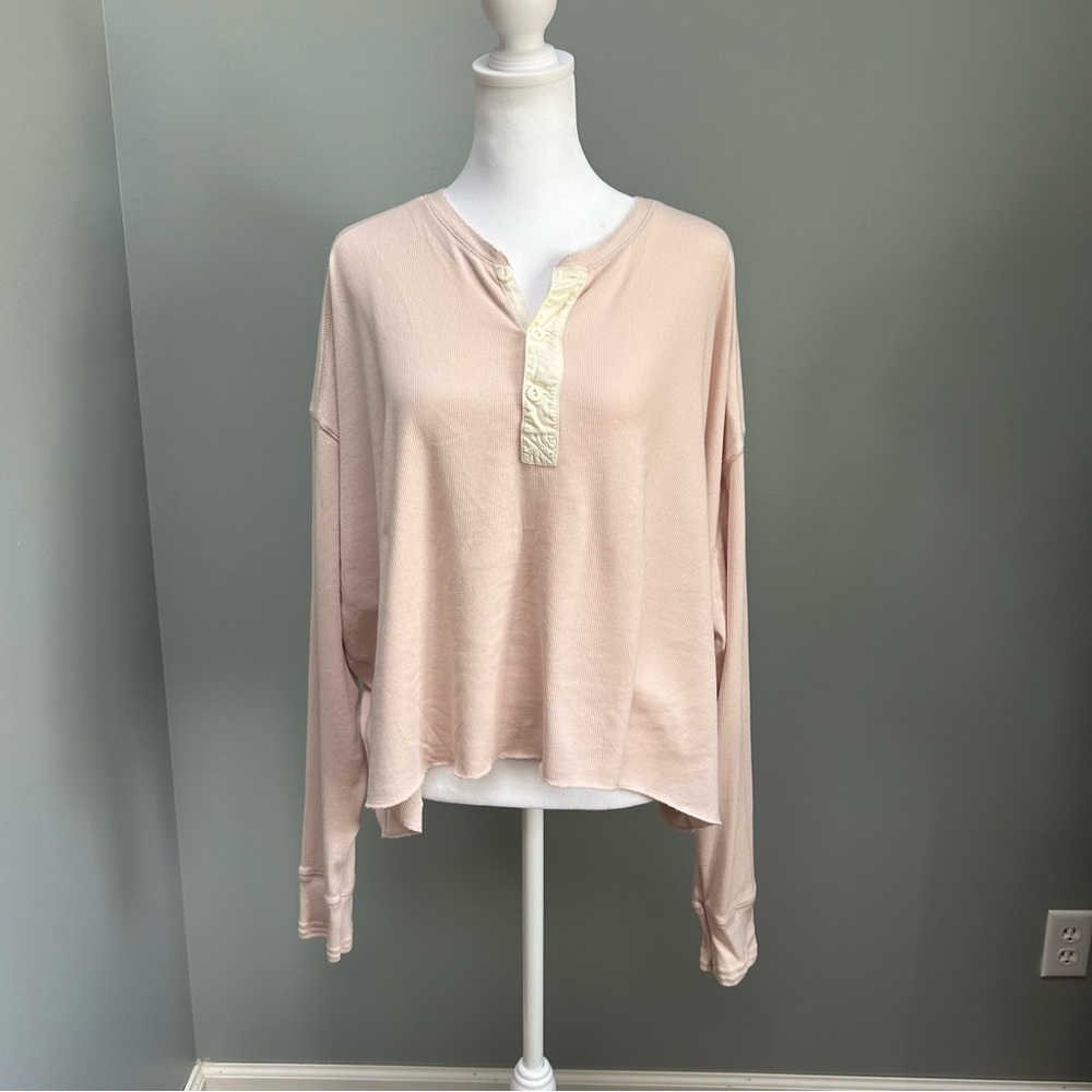 Polo Ralph Lauren size xl pale pink lounge shirt